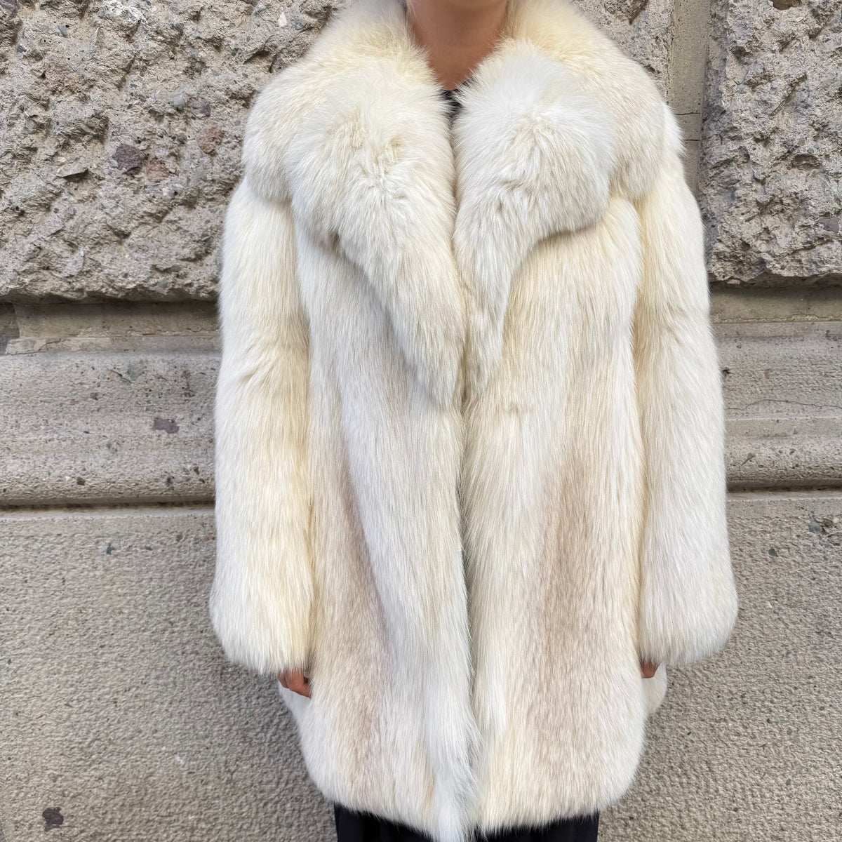 White Fox Fur Coat
