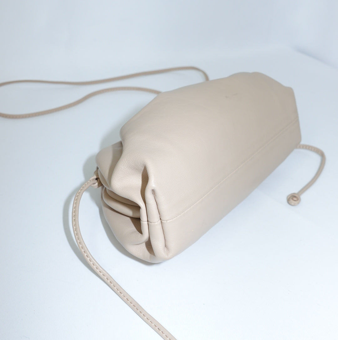 Bottega Veneta Beige Mini Pouch