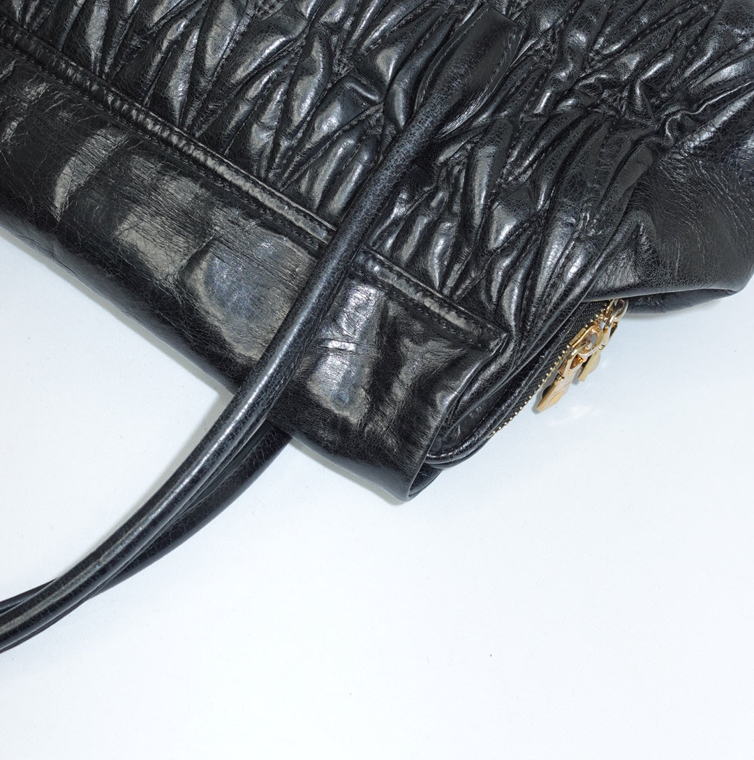 Miu Miu Matelasse Black Bag