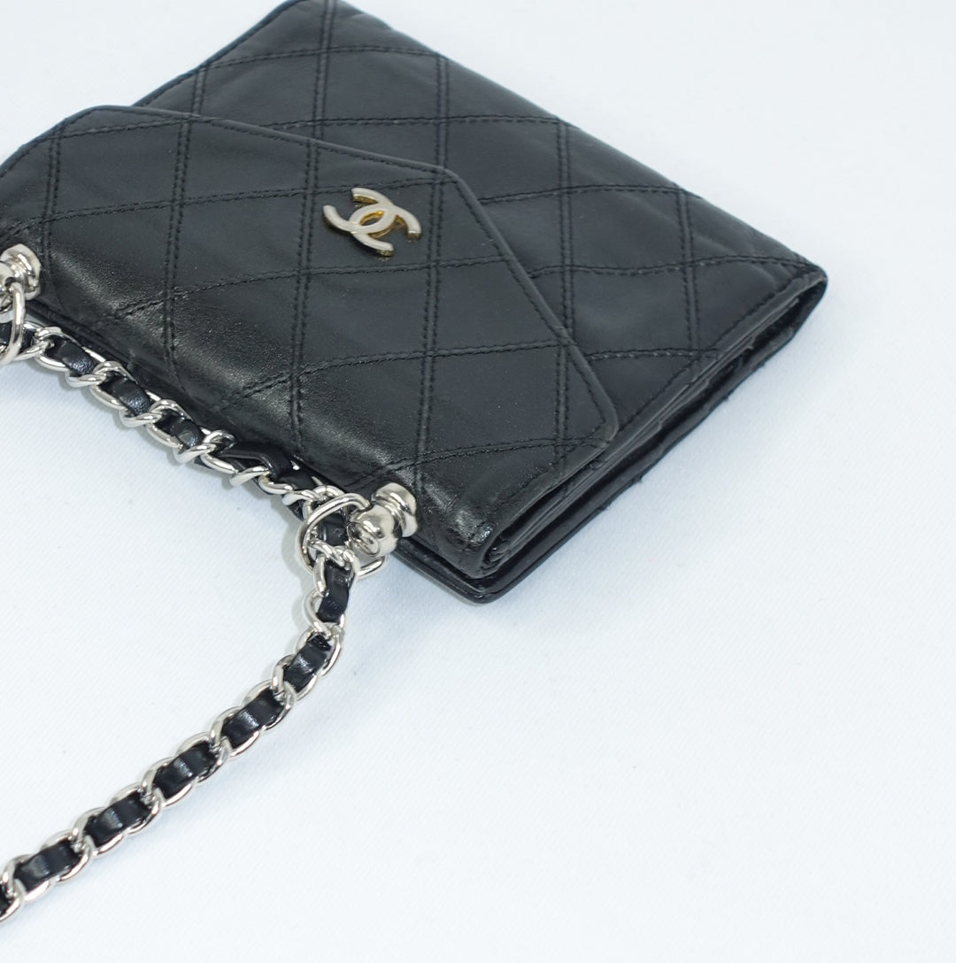 Chanel Mini Wallet with Chain Black