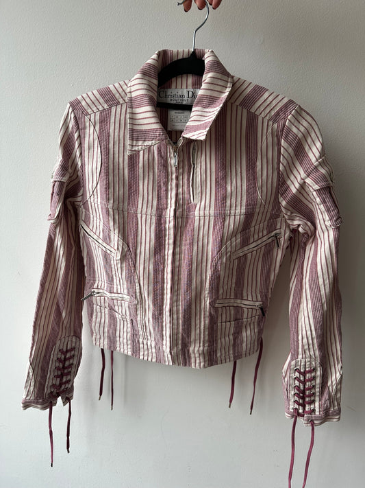 067. Christian Dior Striped Vintage Jacket