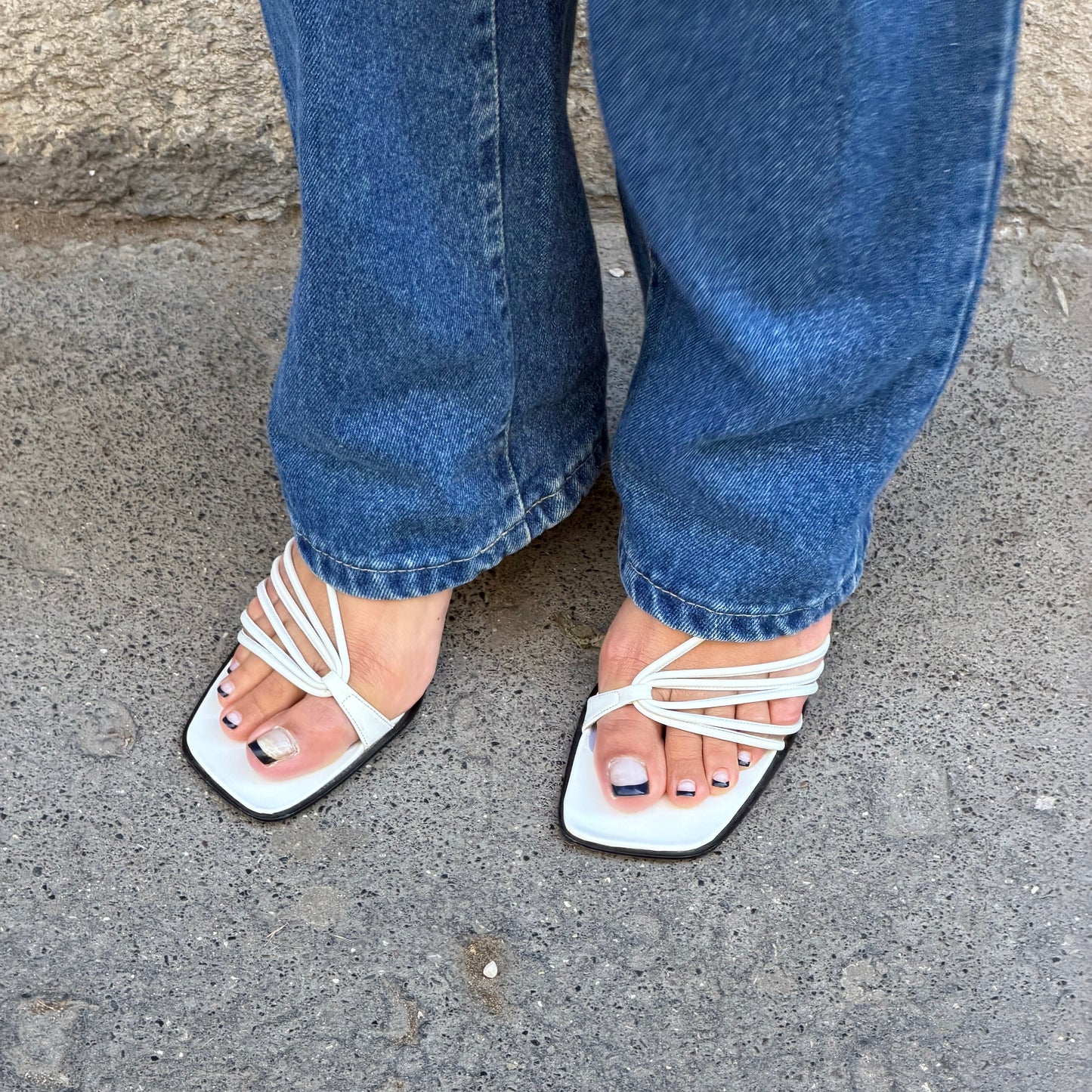 Balenciaga White Sandals 38