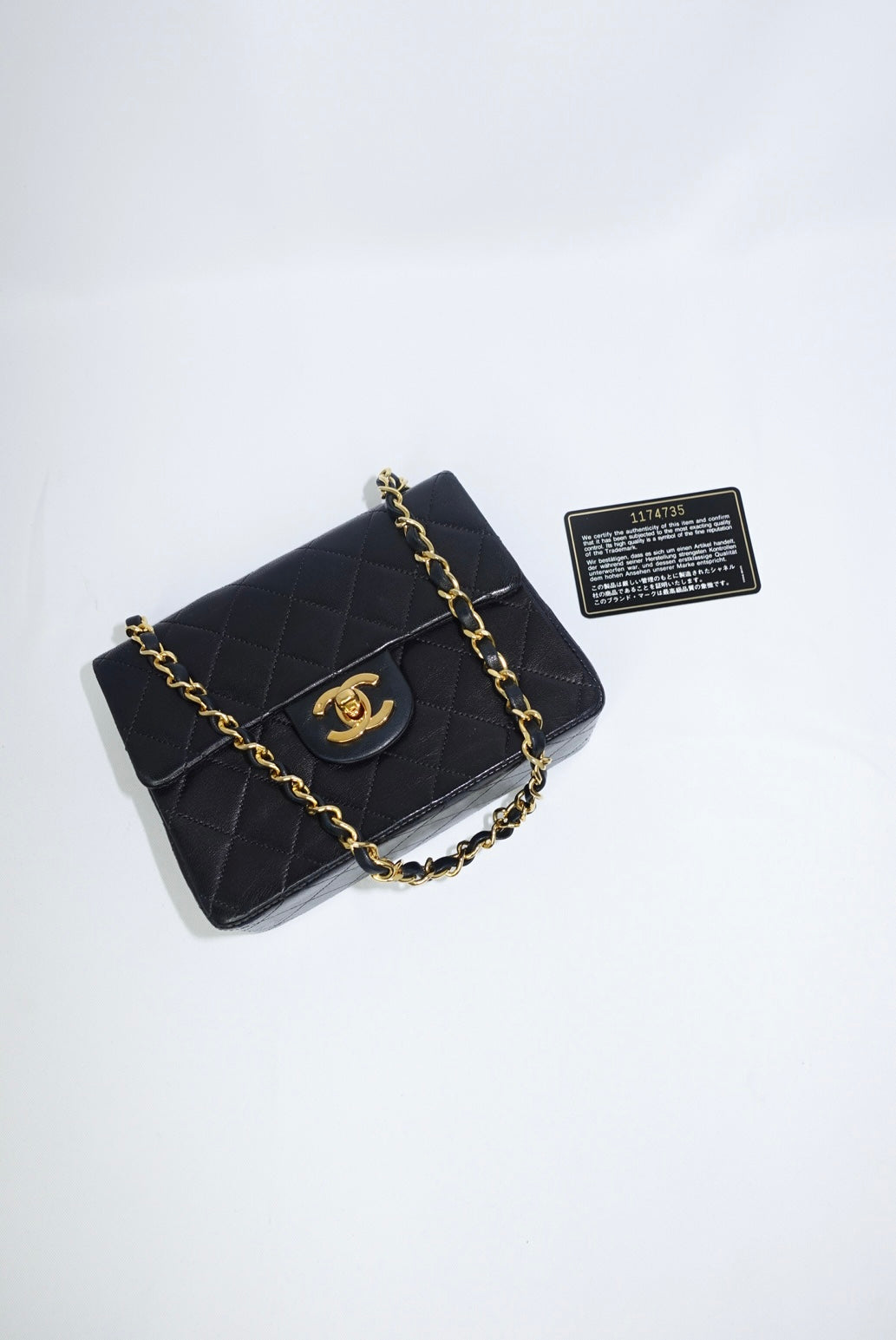 Classic Timeless Vintage Black Mini Square FULL SET