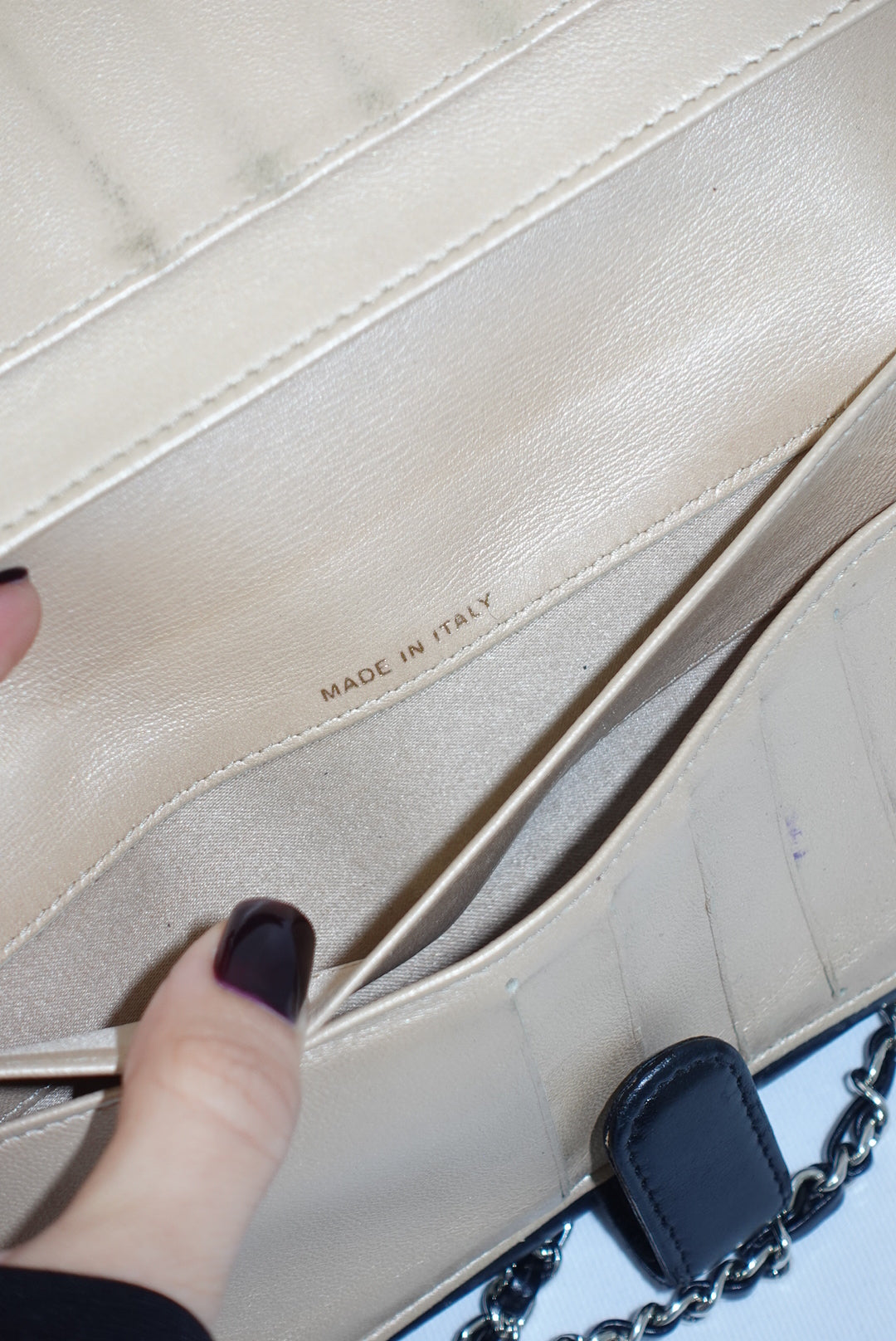 Chanel Re-Worked Flap Vintage Camellia Limited Edition Wallet with Chain