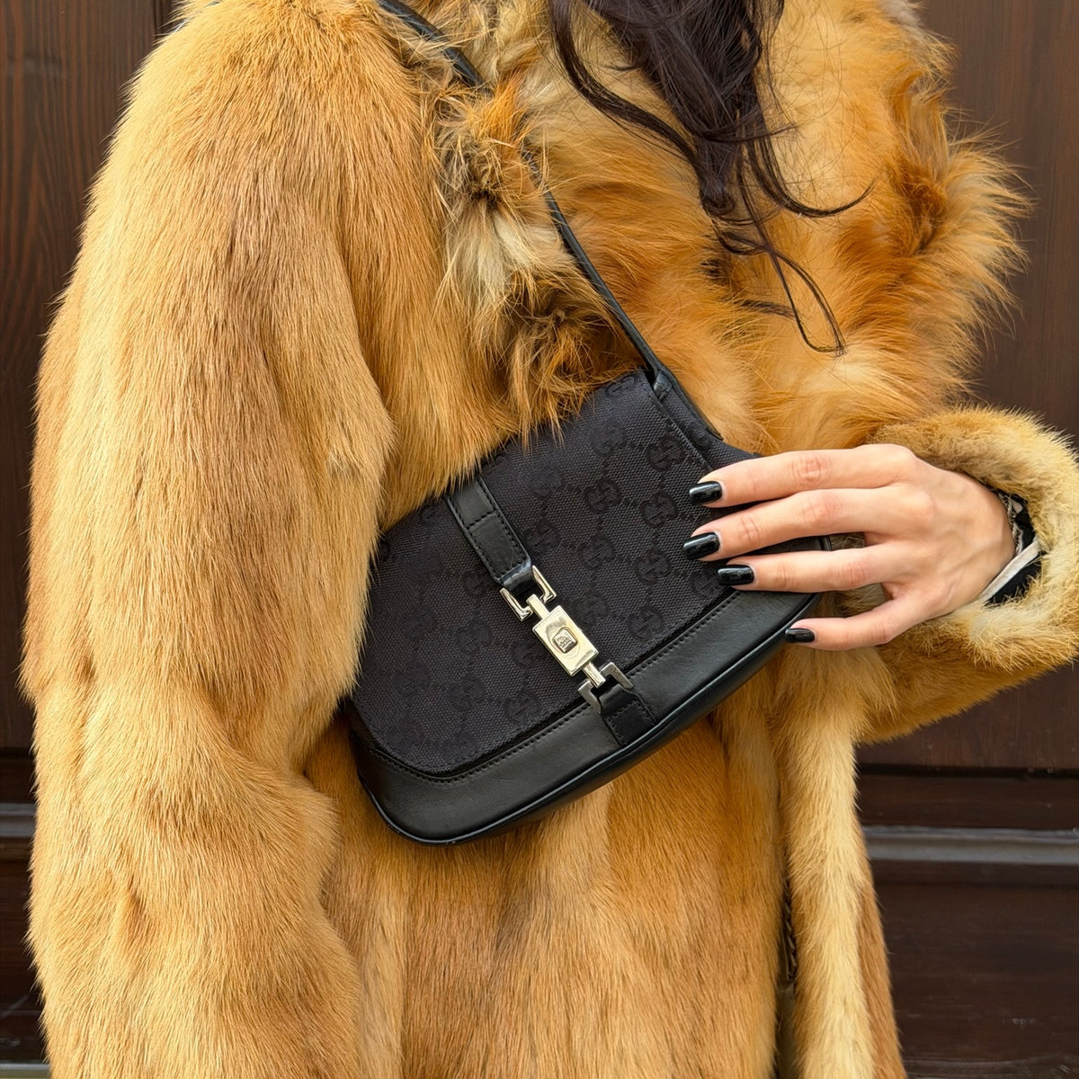 Gucci Mini Jackie Black Monogram