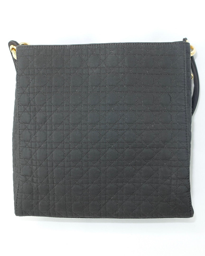 Christian Dior Canage Black Shoulder Bag