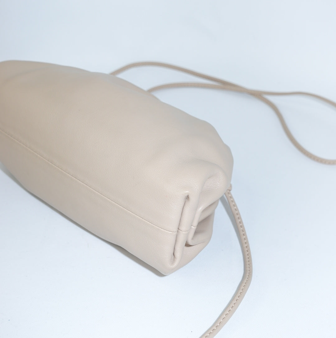 Bottega Veneta Beige Mini Pouch