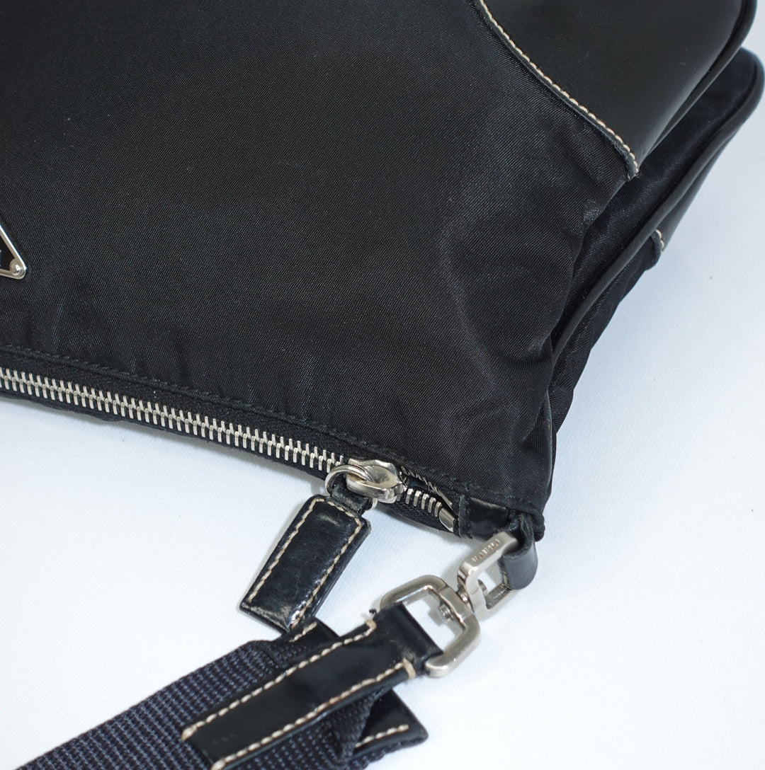 Prada Black Nylon Shoulder Bag