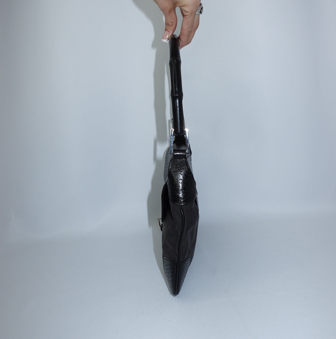 Gucci Black Jackie w/ Bamboo Handle