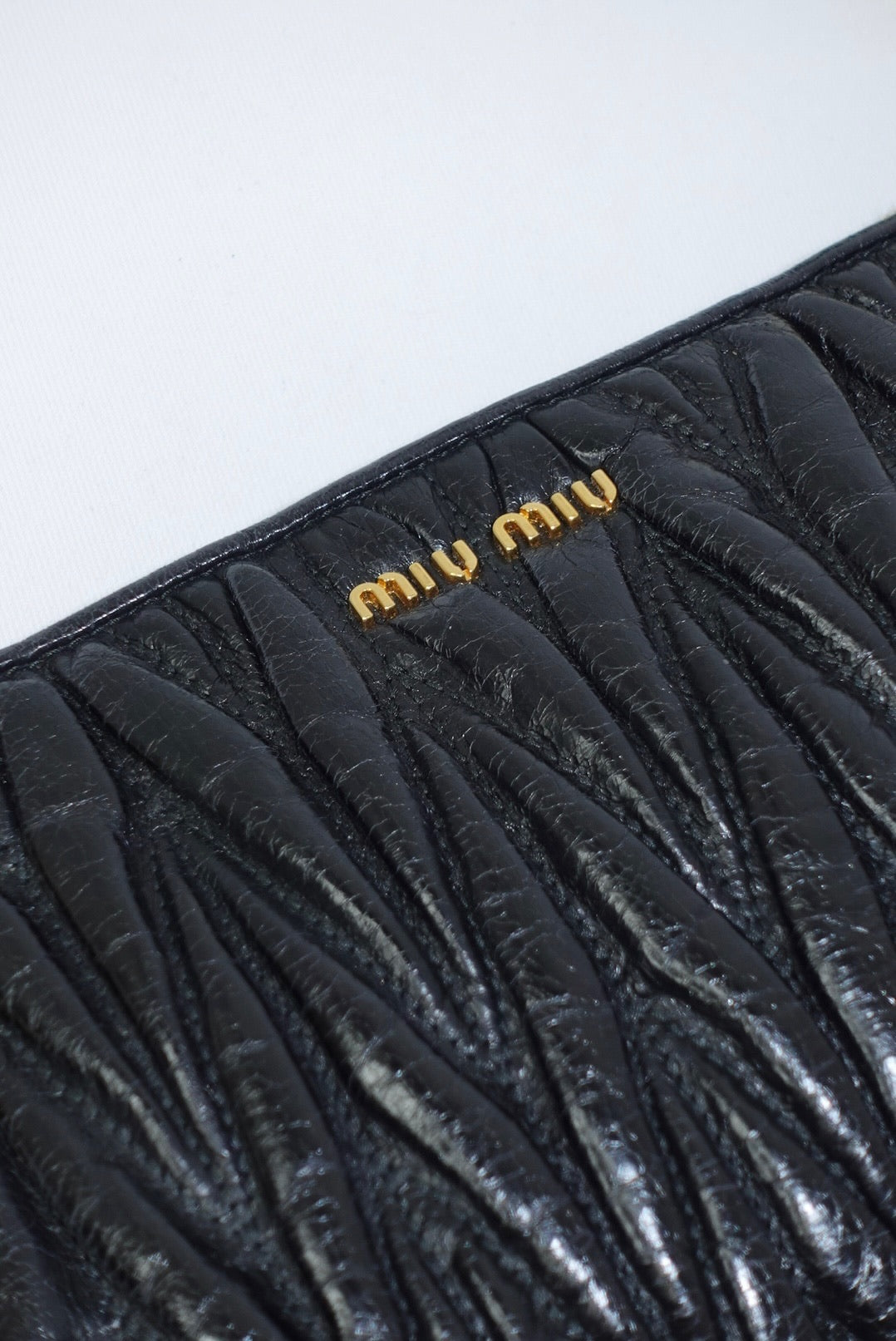 Miu Miu Vintage Wander Matelassé Black Bag w/ Charm