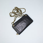 chanel cc logo zip wallet vintage luxury