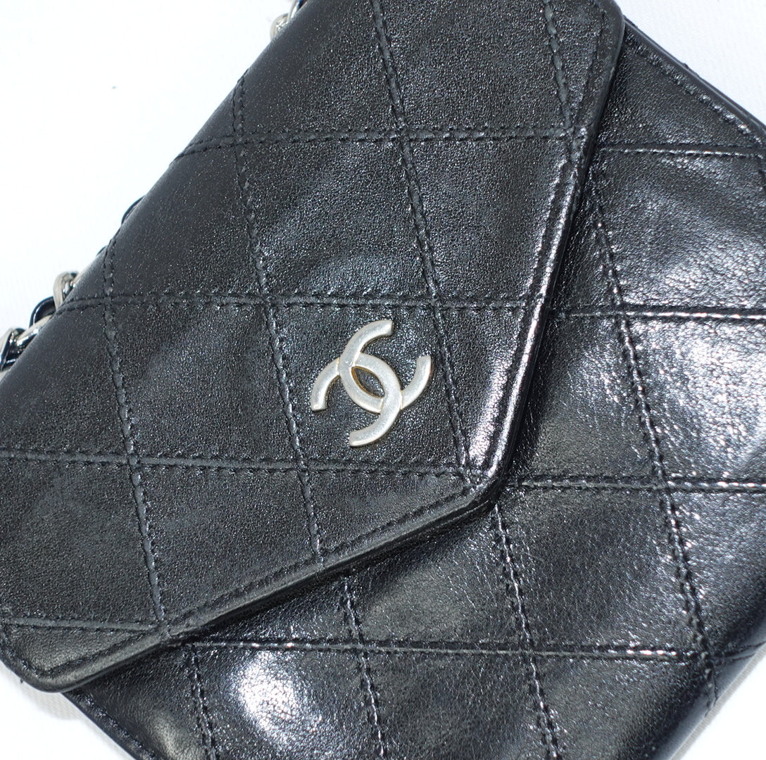 Chanel Mini Wallet with Chain Black