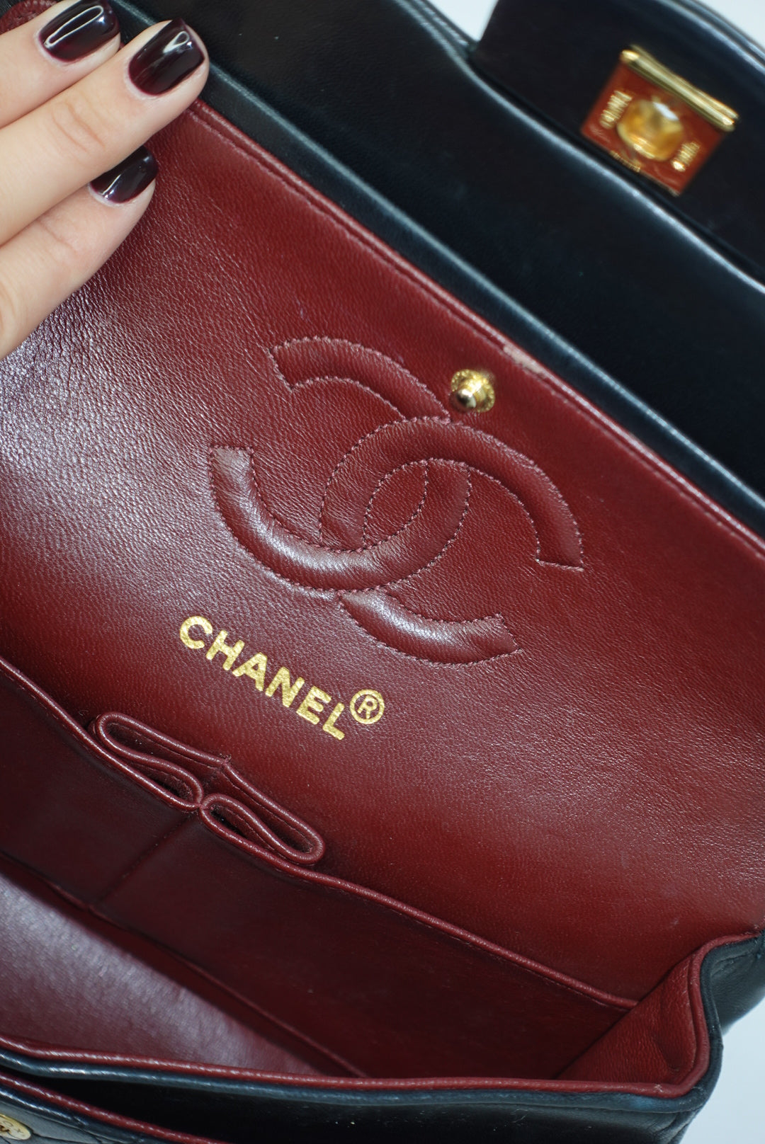 Chanel Vintage Timeless Classic 23 Double Flap Black