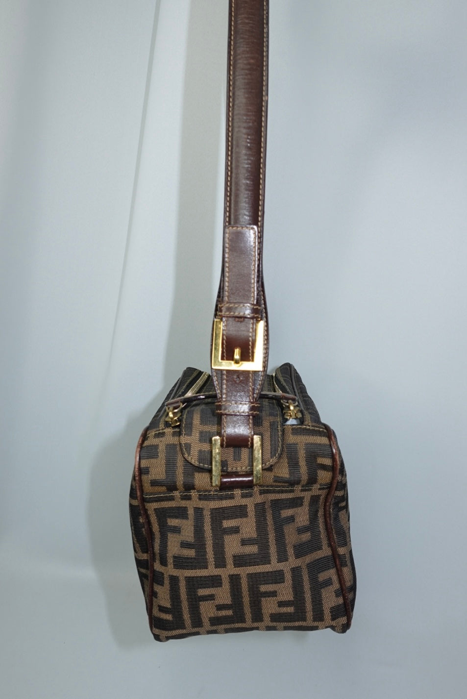 Fendi Monogram FF Zucca Messenger Bag