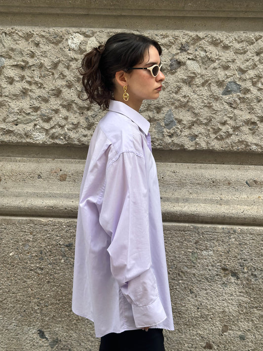 081. Yves Saint Laurent Lilac Vintage Shirt