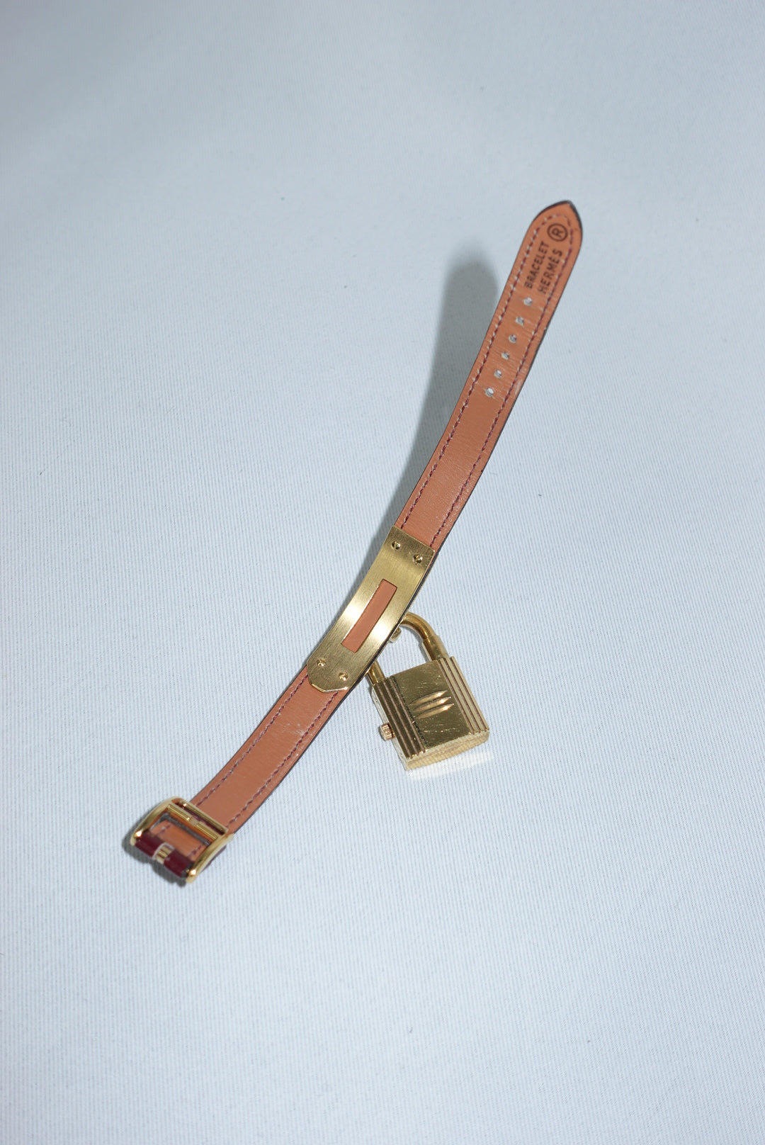 Hermès Kelly Vintage Watch with Burgundy Strap