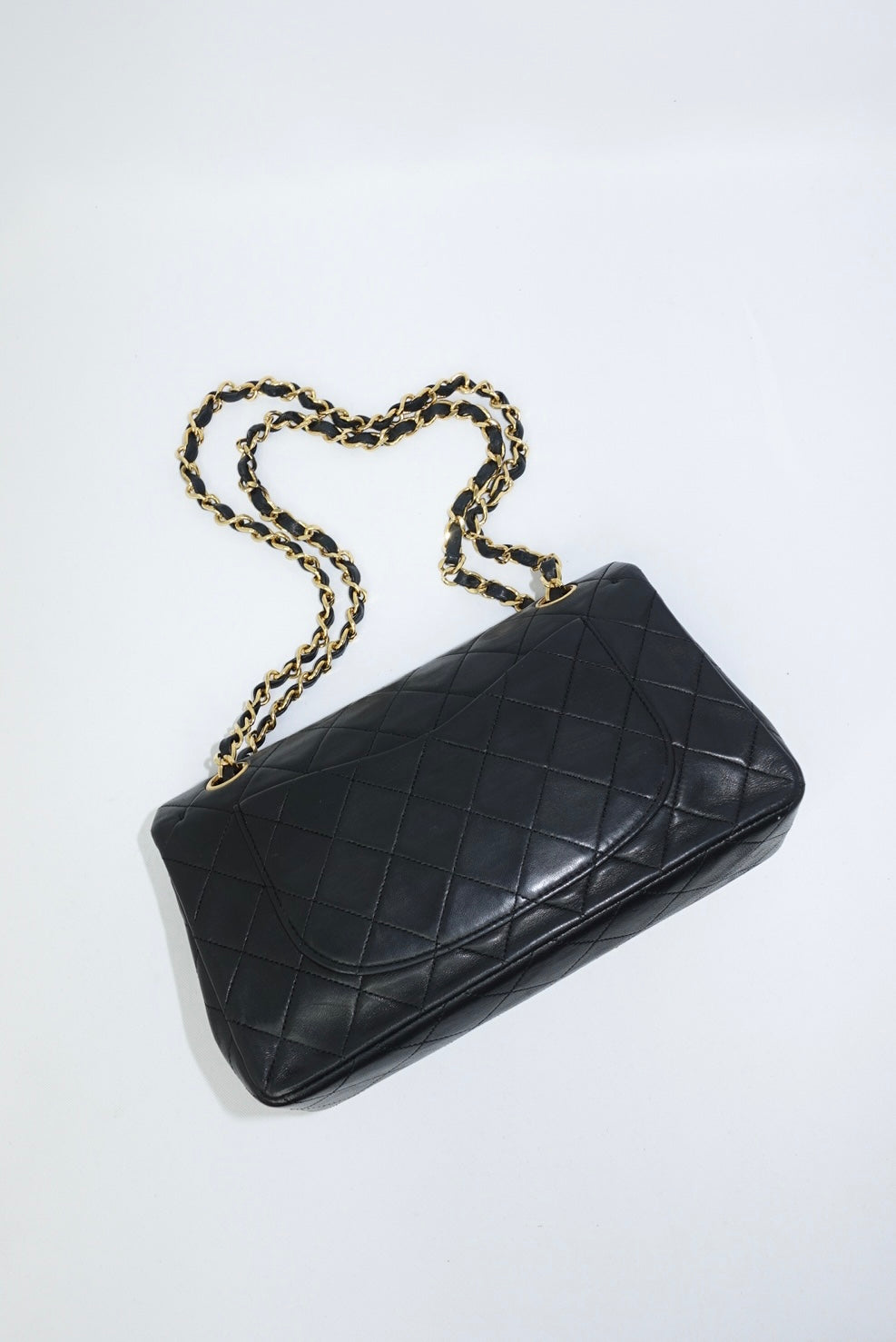 Chanel Vintage Timeless Classic 23 Double Flap Black