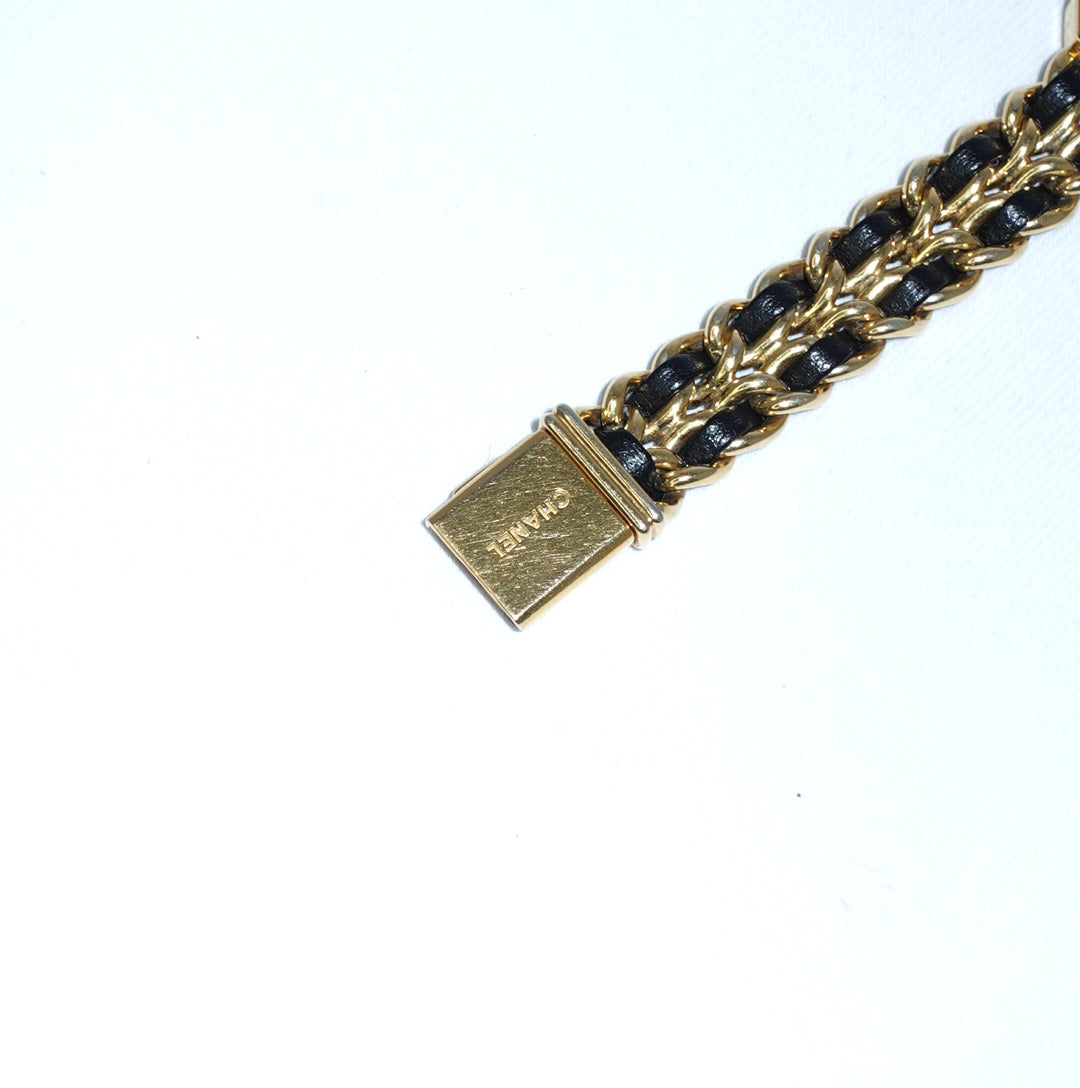 Chanel Vintage Première M Watch Gold and Black