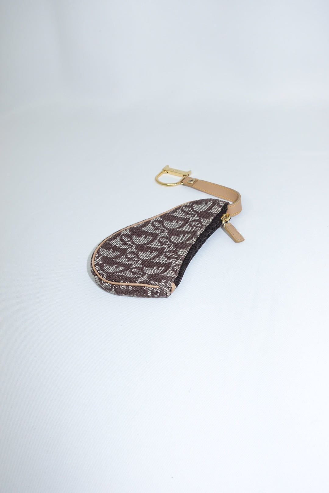 Christian Dior Brown Canvas Monogram Vintage Coinholder