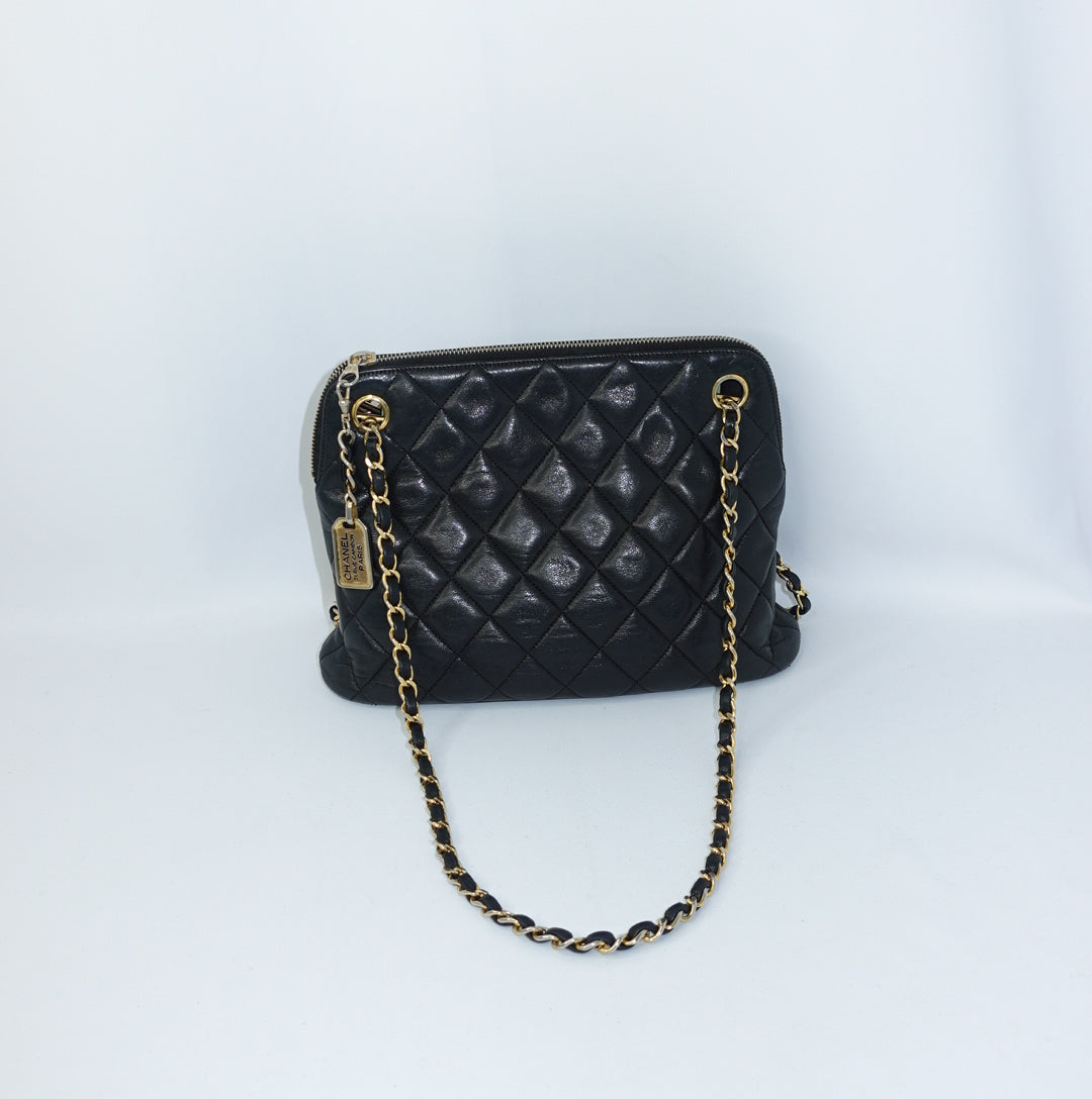 Chanel Quilted Dome Shoulder Bag