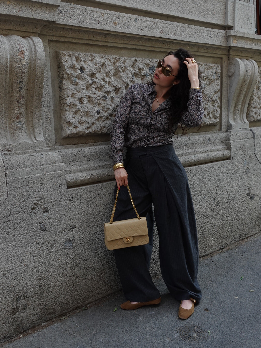 Camicia ETRO con stampa blu e rosa