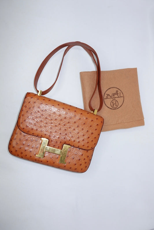Rare Hermès Constance 24 Ostrich leather