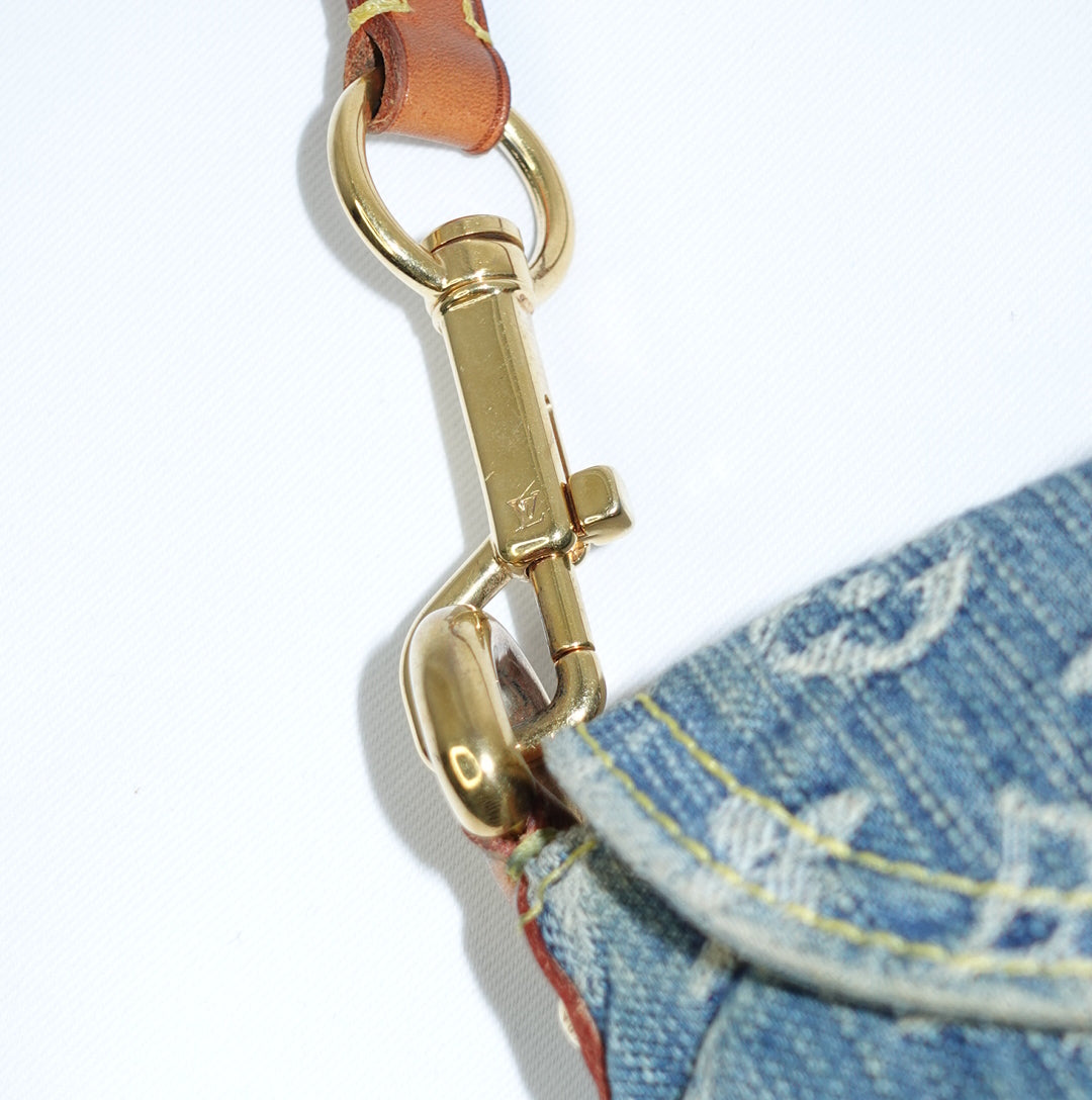 Louis Vuitton Denim Pleaty Mini Bag