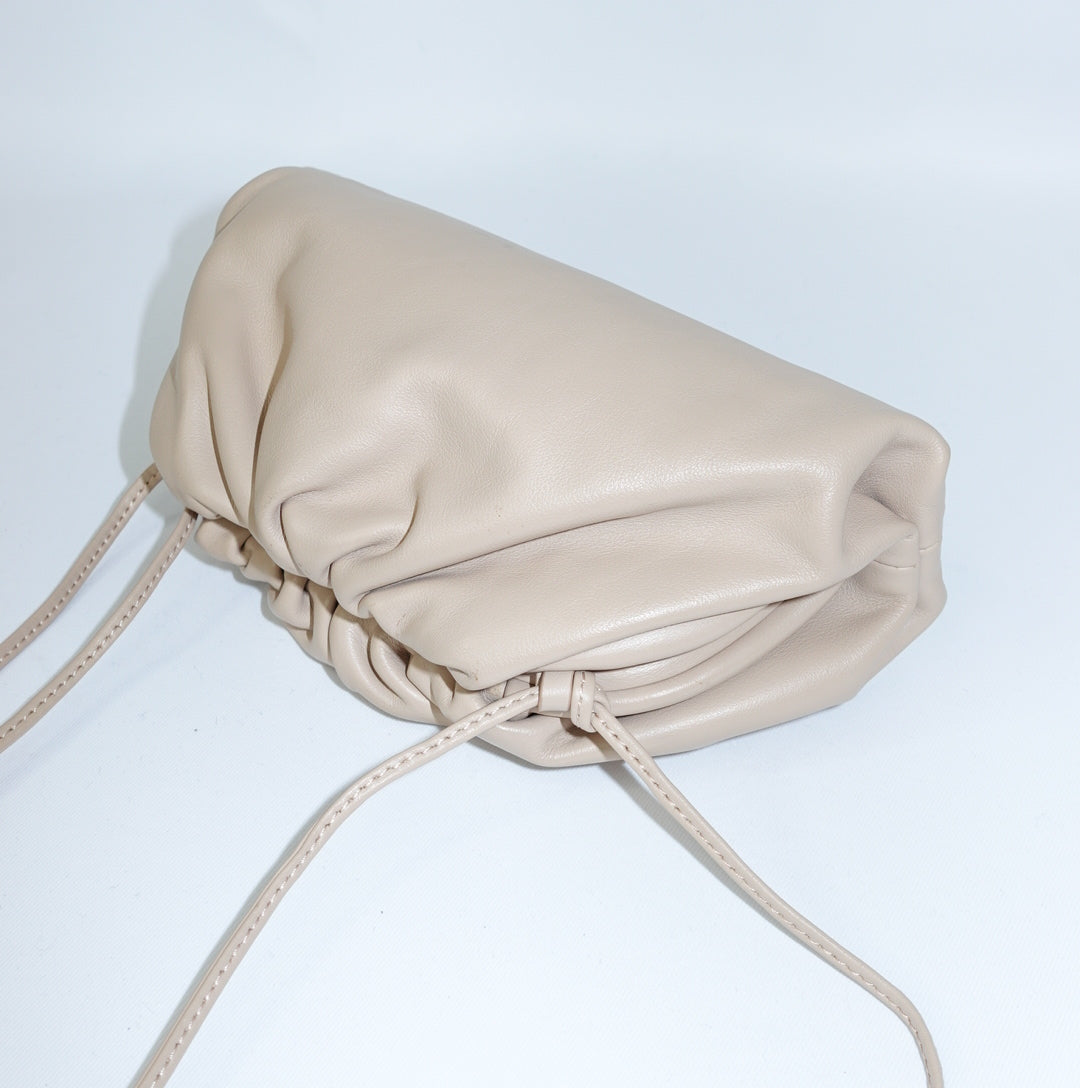 Bottega Veneta Beige Mini Pouch