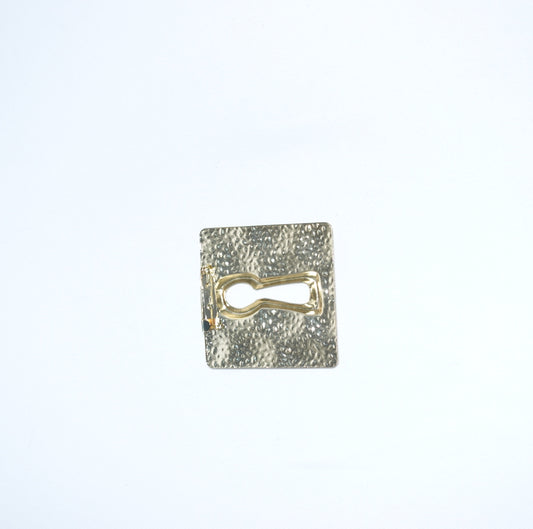 Gold Toned Lock Brooch