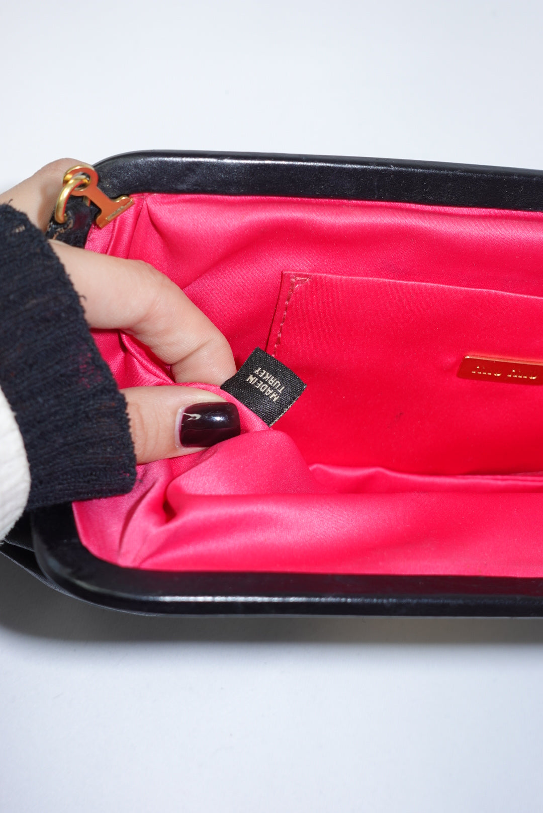 Miu Miu Black Coffer Pochette