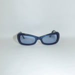 Chanel Y2K Blue Gradient CC Logo Sunglasses