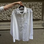 Vintage YSL White Shirt Logo Pocket Classic Style