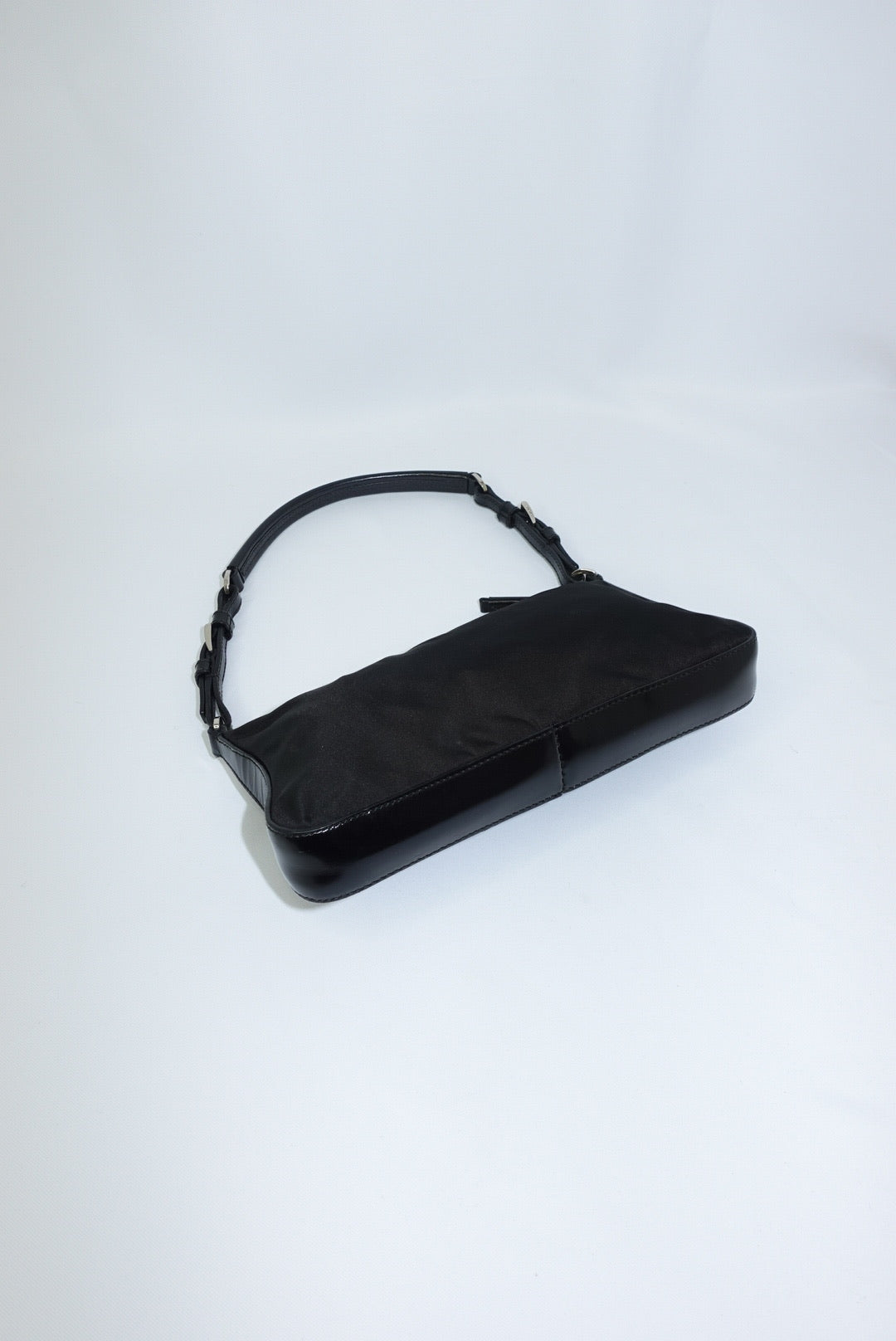 Prada Vintage Nylon Black Shoulder Bag Y2K
