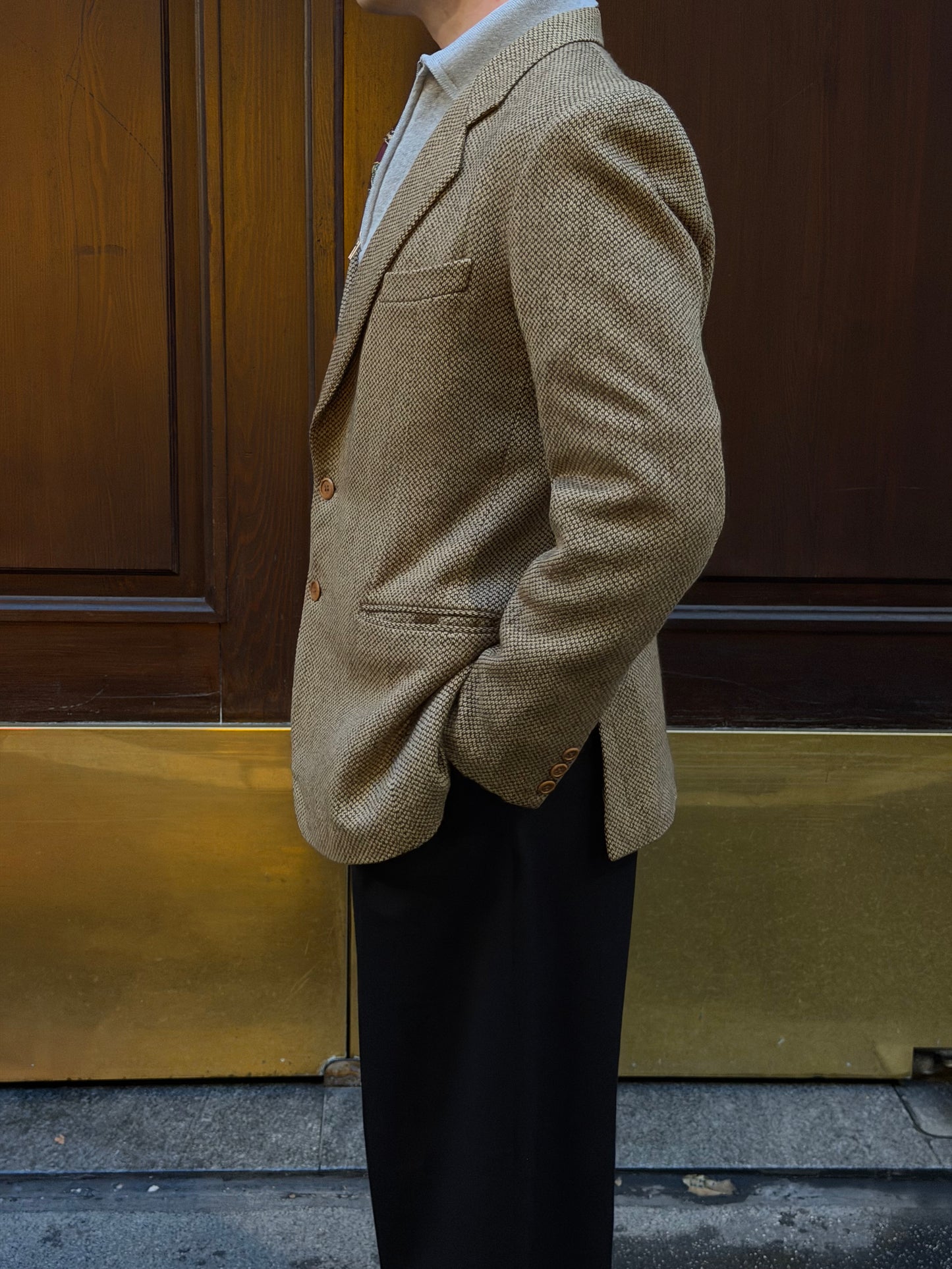 Gucci Wool Camel and Brown Vintage Blazer