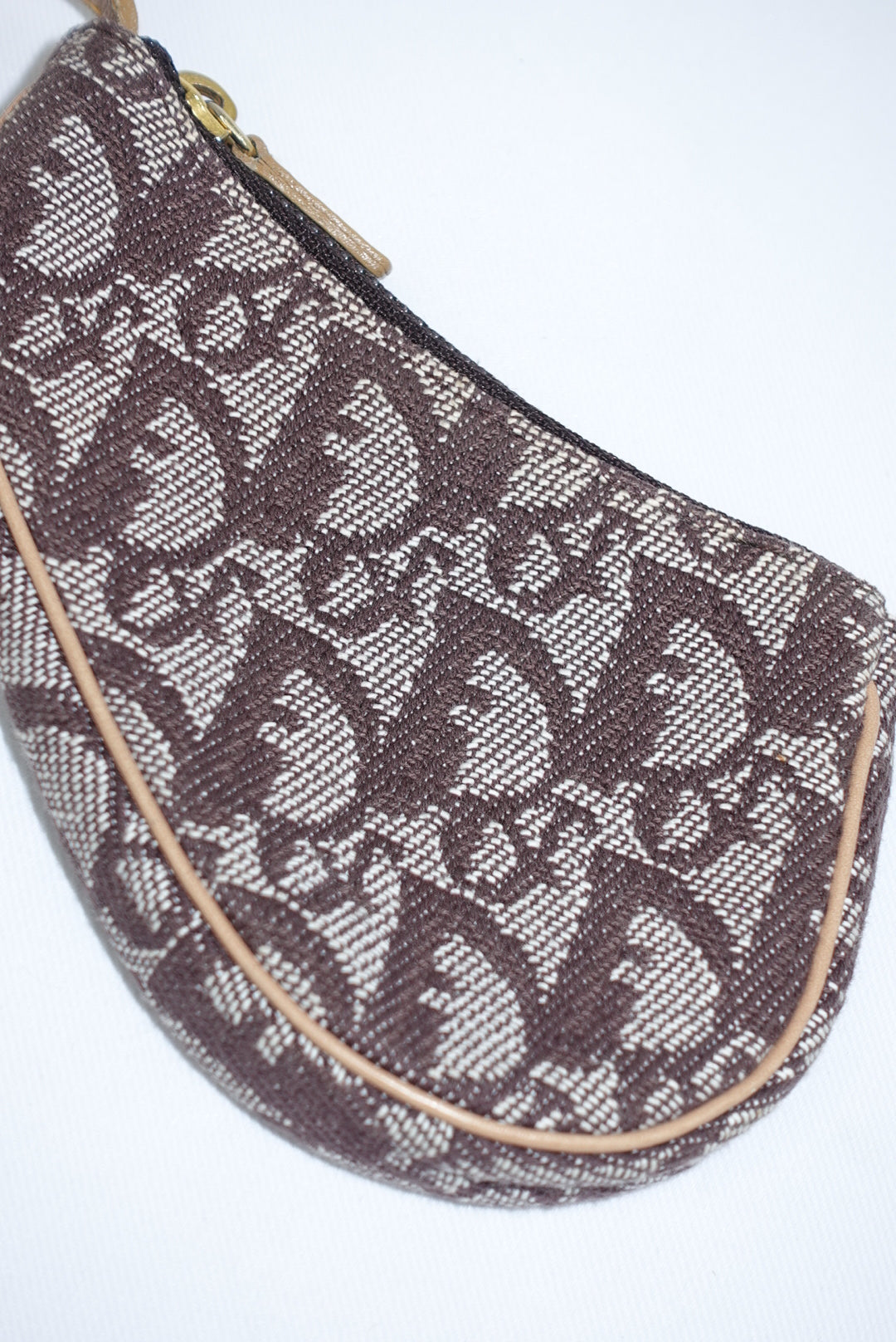 Christian Dior Brown Canvas Monogram Vintage Coinholder