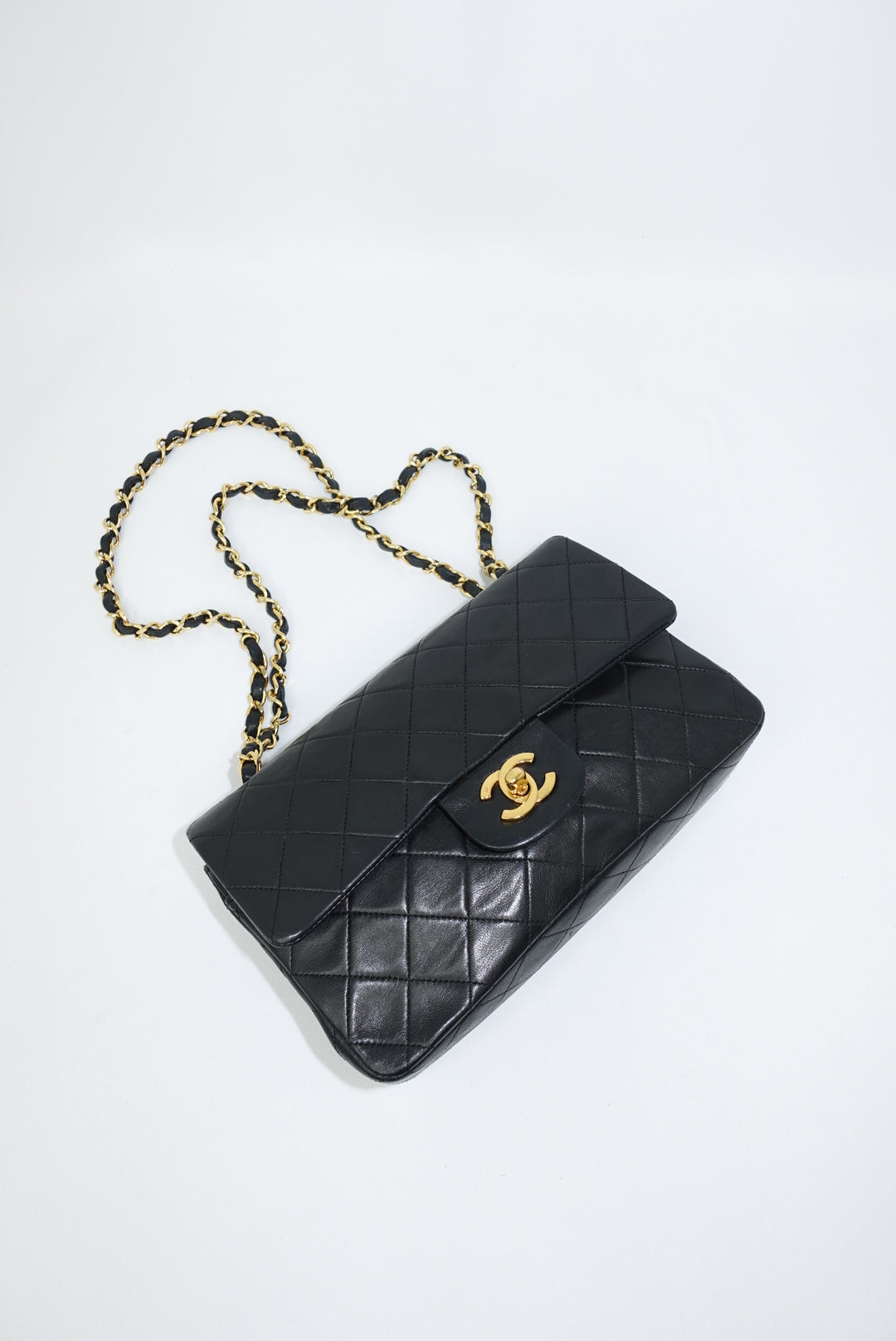 Chanel Vintage Timeless Classic 23 Double Flap Black