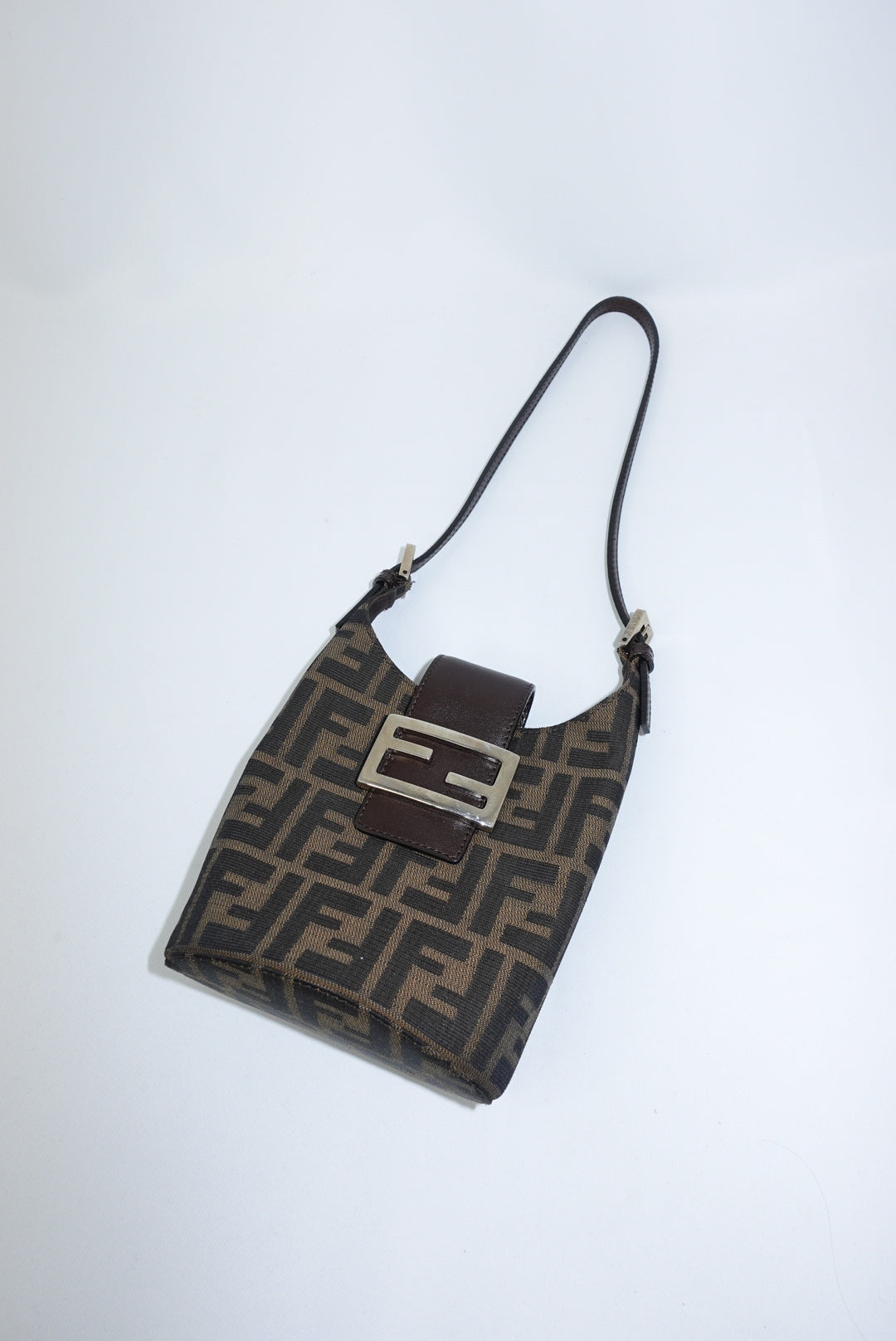 Fendi Monogram Zucca Vintage Bucket Bag