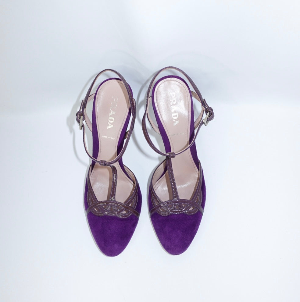 Scarpe con tacco Prada Vintage Viola 38
