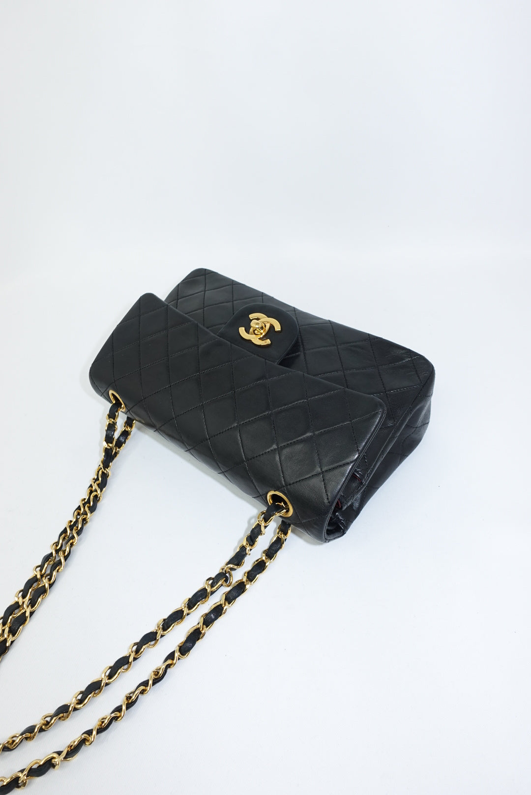 Chanel Vintage Timeless Classic 23 Double Flap Black