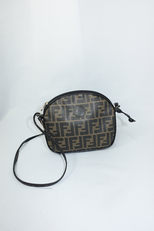 fendi zucca monogram vintage crossbody bag