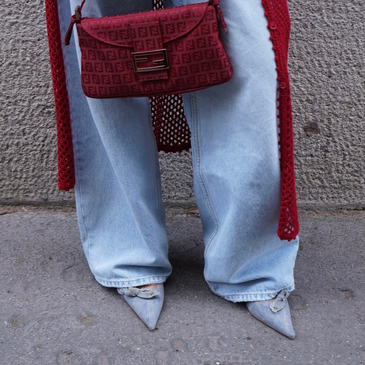 Denim Kitten Heels 38