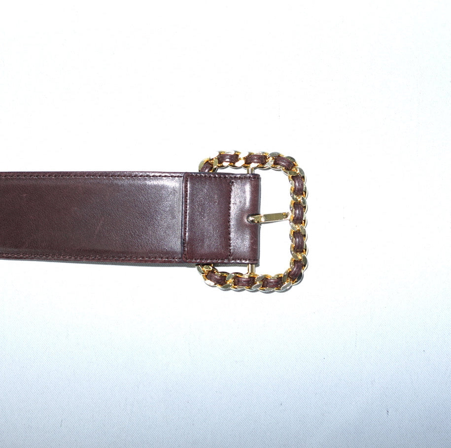 Chanel Brown Belt