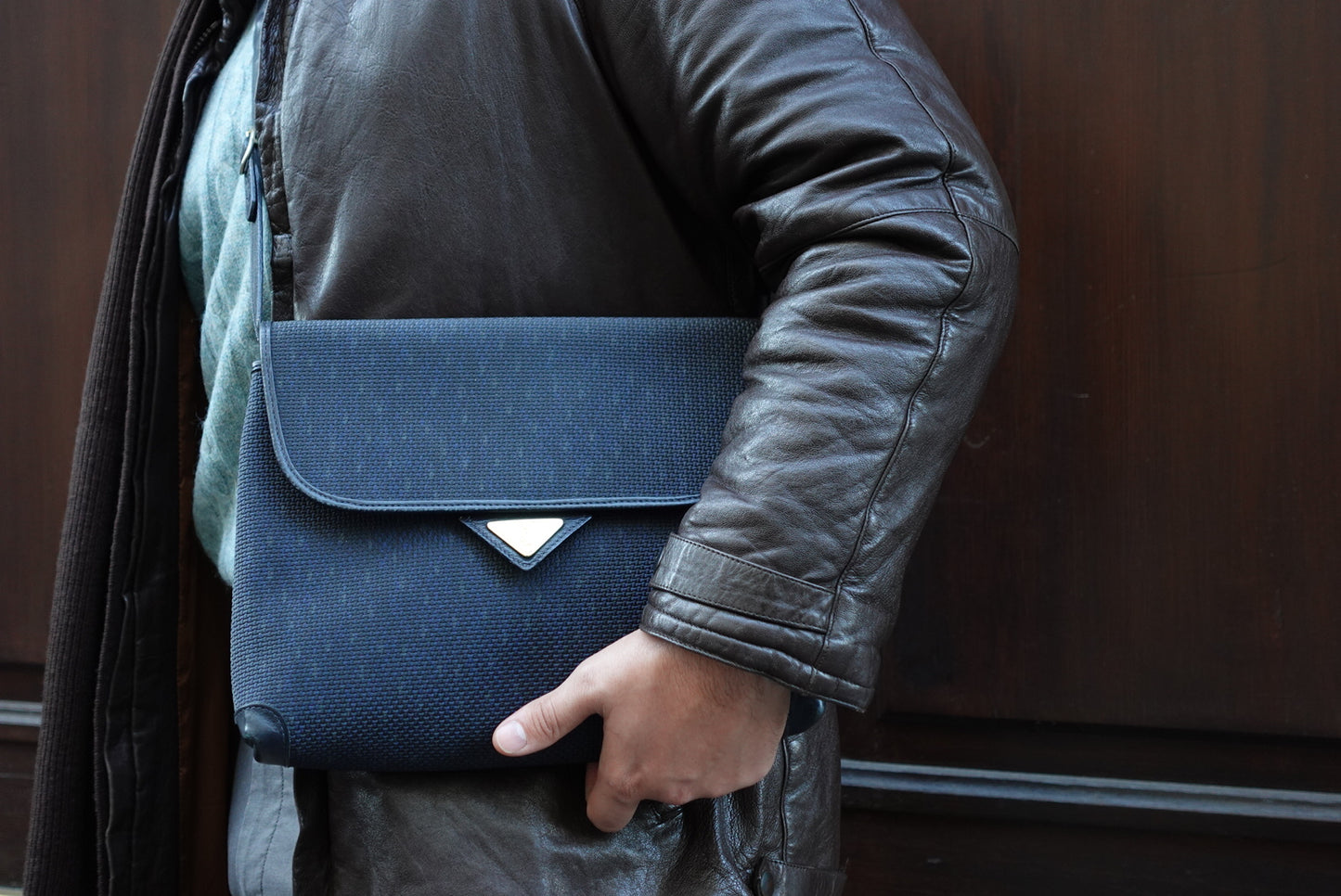 Yves Saint Laurent Vintage Navy Crossbody Bag