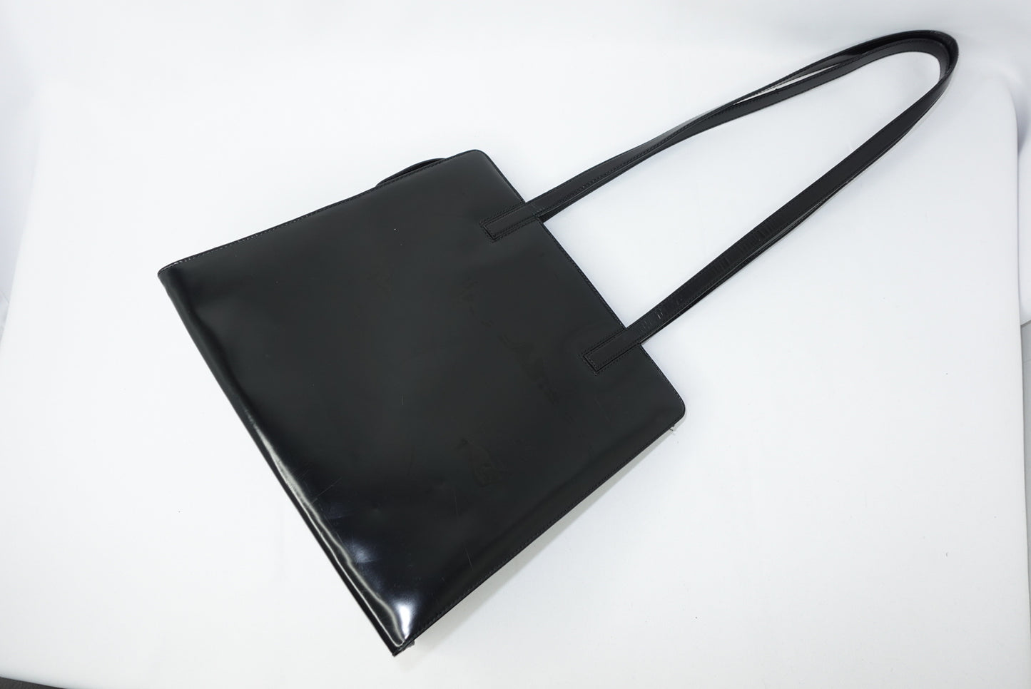 Salvatore Ferragamo Vintage Black Shoulder Gancini Bag