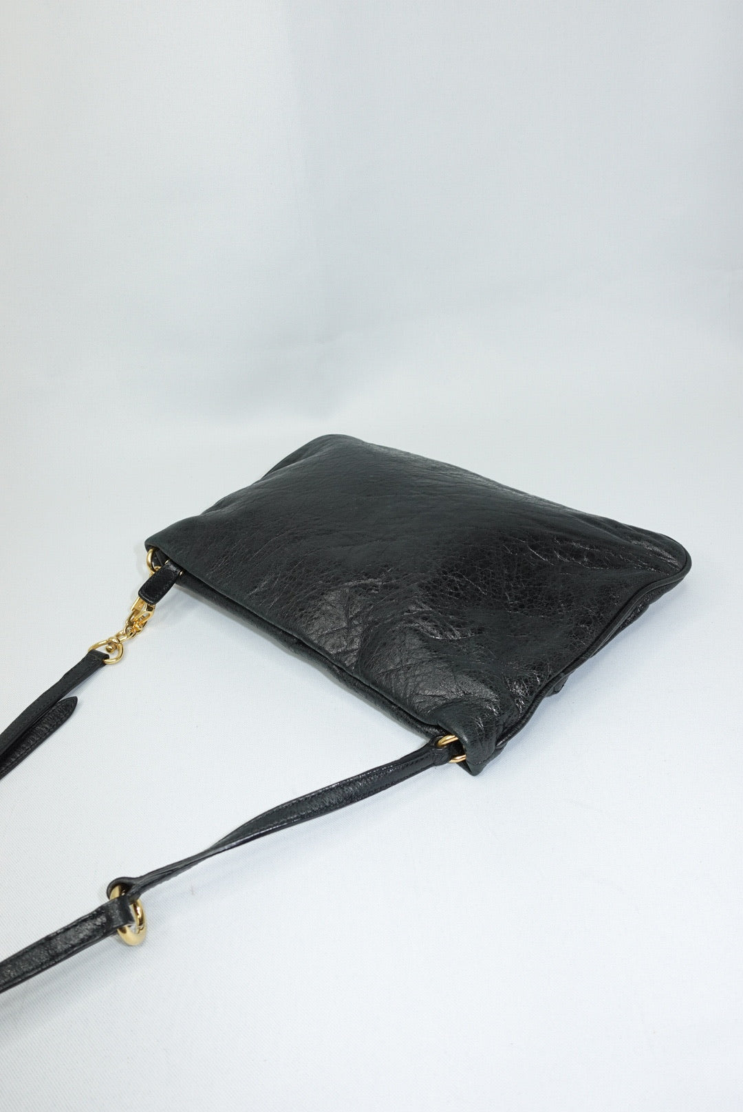 Miu Miu Black Vintage Crossbody Bag w/ Charm