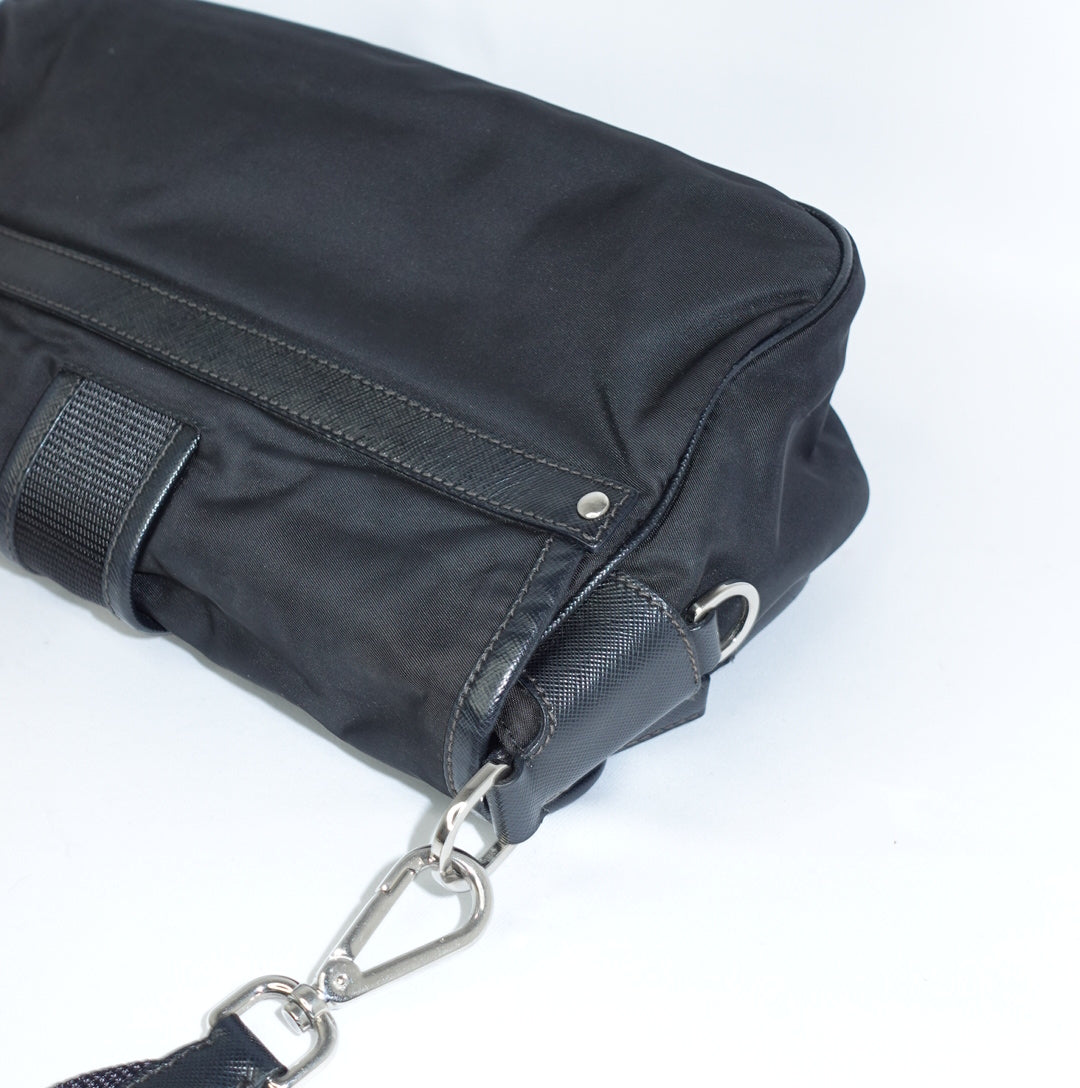 Prada Black Nylon Shoulder Bag