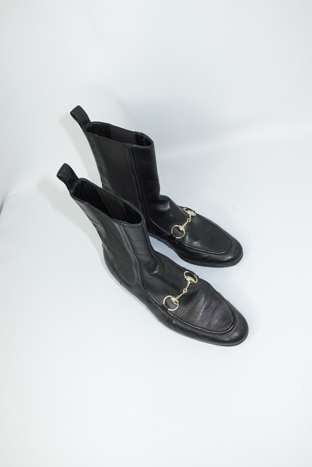 162. Gucci Horsebit Ankle Boots 36 C