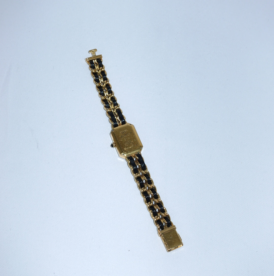 Chanel Vintage Première M Watch Gold and Black
