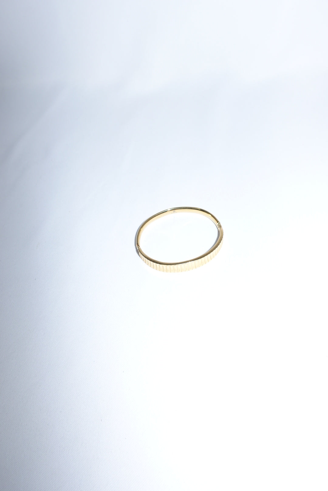 Stainless Steel Gold Toned Thin Bangle