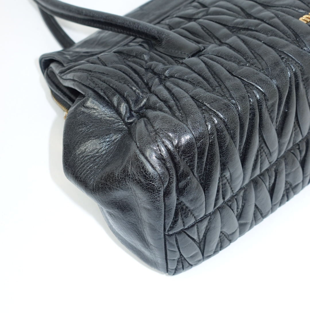 Miu Miu Matelasse Black Bag